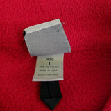 Vintage EMS Full Zip Up Fleece Jacket Mens L Eastern Mountain Sports Red Black