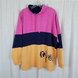 Earthquake San Francisco Pullover Baja Shirt Jacket Sweatshirt Mens M Cotton 90s