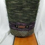 Lee Andersen Art to Wear Maxi Skirt Ombre Metallic Fuzzy Embellished Womens L