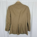 Vintage Louis Boston Double Breasted Wool Jacket Blazer SportCoat Mens 44 Tan