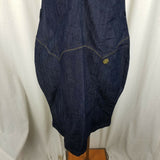 Apple Bottoms Denim Blue Jean Wiggle Bodycon Halter Summer Sun Dress Womens 18