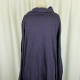Pure Jill Jersey Knit Cowl Neck Sack Shirt Dress Womens M Womens XL Turtleneck