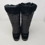 LL Bean Carrabassett Snow Tall Boots Women 6.5 Shale Insulated Waterproof Fur
