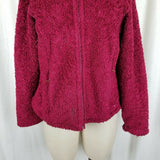 Vintage LL Bean Polartec Hi-Pile Berber Sherpa Fleece Zip Jacket Womens M Fuzzy