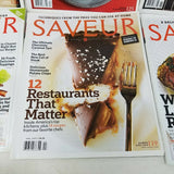 Saveur Magazine 2009 Lot of 6 Editions Issues 119 120 122-125 Cooking Food
