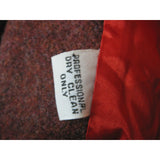 Vintage Mid Century Burnt Orange Brown Wool Mottled Tweed Coat Cloak Womens S M