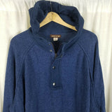 Society of One Hooded Zip Henley Pullover Sweater Mens 3XL Knit Hoodie Cotton