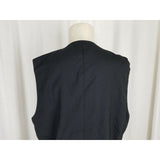 TopHat New York Button Up Pointed Wool Dress Dressy Waistcoat Vest Womens M USA