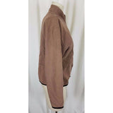 Mirage Las Vegas Casino Full Zip Up Sweatshirt Sweater Jacket Golf Womens L Tan