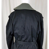Galleon Insulated Double Breasted Trench Coat Mens 40R Removable Lining Black