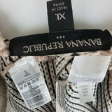 Banana Republic Knit Wool Blend Birdseye Crewneck Sweater Pullover Mens XL Tan