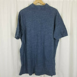 Polo Ralph Lauren Collared 1/4 Button Up Short Sleeve Shirt Mens XL Heathered