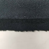 Black Deep Pile Plush Faux Fur Fabric Almost 1 Yard