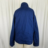 Nike Quilted Insulated Lightweight Windbreaker Jacket Parka Womens L Navy Blue