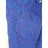Vintage Dunderry Scotland Lager's Blue Mohair Wool Peacoat Coat Womens L CUTTER