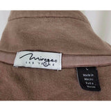 Mirage Las Vegas Casino Full Zip Up Sweatshirt Sweater Jacket Golf Womens L Tan
