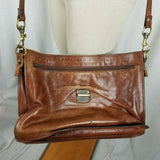 Old Angler Genuine Leather Distressed Messenger Bag Satchel Shoulder Briefcase