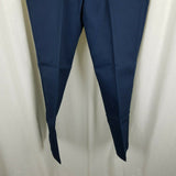 Vintage Dickies Shape Set Stain Release Twill Work Pants Mens 38x30 Navy NOS USA