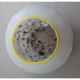 HAND BLOWN GLASS ART Decorative BOWL MURANO STYLE Weighted Blues Browns White