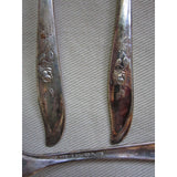 International Supreme Silverplate Silverware Flatware Random Rose 21 Pieces 1960