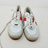 Diadora Mi Basket Low Leather White & Red Athletic Shoes Sneakers Mens 5 Italian