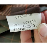 Vintage Gruppo V Vegan Leather Rust Brown Flight Bomber Jacket Mens XL Italy