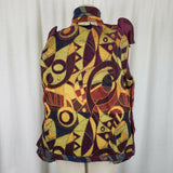 Travel Smith Woven Abstract Tapestry Blazer Jacket Womens S Art to Wear Striped