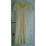 Vintage 70s Lace Ruffles Maxi Prairie Party Formal Modest Dress Womens S 60s MCM