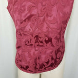 Handmade Brocade Bone-In Corset Top Bustier Steampunk Goth Goddess 1X 2X Maroon
