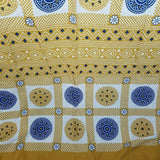 Henna Print Cotton Tapestry Screenprint Blanket Topper Sheet Bedspread India NWT