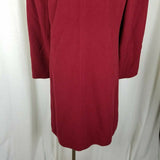 Eddie Bauer Wool Cashmere Walking Car Coat Peacoat Womens S Vintage Brick Red