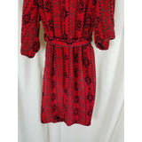 Vintage Southwestern Heavyweight Terrycloth Bath Robe Tie Sash Belted Mens S M