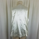 Chico's Heavily Beaded Sunshine Abstract Bling Vest Womens 3 XL Kitsch Glam
