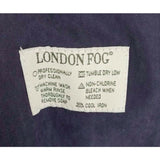 London Fog Cape Top Insulated Belted Buckle Spy Trench Coat Womens 12 Purple