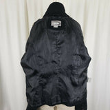 Rave Wool Cropped Military Double Breasted Peacoat Womens M Black Punk Rocker