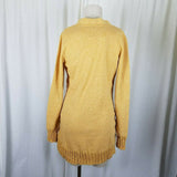 Evy's Tree The Chloe Curry Knit Long Sweater Cardigan Coat Womens XS Coatigan