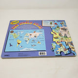 The Fun World Atlas Map Puzzles Activities Hardcover Book Vintage 2000