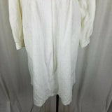 Talbots Intimates White Chenille Terrycloth Step In Midi Robe Womens M Australia