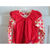B. Baby Lulu Applique Floral Corduroy LS Patchwork Cotton Twirl Dress Girls 5