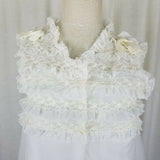 Vintage Radcliffe Babydoll Bridal Gown Flirty Double Chiffon Peignoir Robe Set P