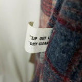Vintage Mod MCM Plaid Lined Belted Long Trench Coat Womens S Zip Out Liner USA