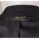 Vintage After Six Black Wool Single Button Tuxedo Suit Jacket TUX Satin Mens 43R