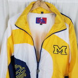Vintage Pro Player Michigan Windbreaker Jacket Daniel Young Mens XL Nylon Korea