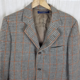 Vintage Brooks Brothers 346 Plaid Wool Sport Coat Blazer Jacket Mens 39R USA