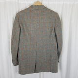 Vintage Brooks Brothers 346 Plaid Wool Sport Coat Blazer Jacket Mens 39R USA