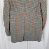 Vintage Brooks Brothers 346 Plaid Wool Sport Coat Blazer Jacket Mens 39R USA