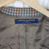 Vintage Brooks Brothers 346 Plaid Wool Sport Coat Blazer Jacket Mens 39R USA