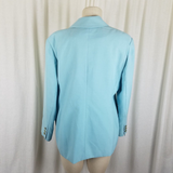Vintage Tog Shop Jacket Blazer Womens 14P Riding Equestrian 2 Gold Buttons Blue