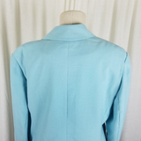 Vintage Tog Shop Jacket Blazer Womens 14P Riding Equestrian 2 Gold Buttons Blue