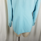 Vintage Tog Shop Jacket Blazer Womens 14P Riding Equestrian 2 Gold Buttons Blue